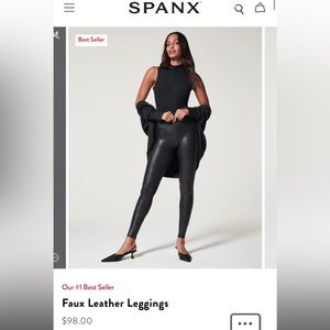 Spanx used once faux leggings